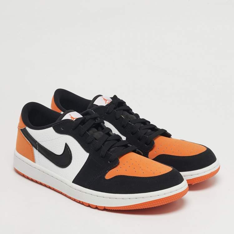 Pre Owned Air Jordans Jordan 1 Retro Golf Shattered Backboard Size 45 Multicolor Nubuck and Leather Low Top Sneakers