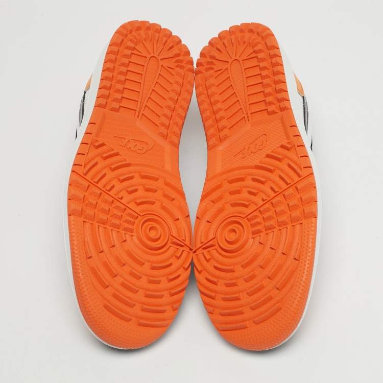 Pre Owned Air Jordans Jordan 1 Retro Golf Shattered Backboard Size 45 Multicolor Nubuck and Leather Low Top Sneakers