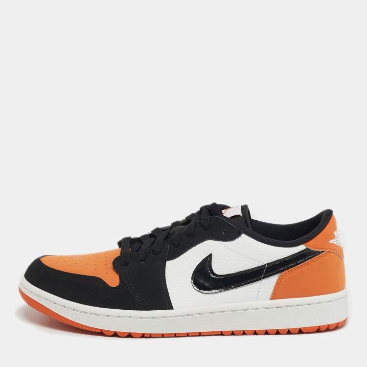 Pre Owned Air Jordans Jordan 1 Retro Golf Shattered Backboard Size 45 Multicolor Nubuck and Leather Low Top Sneakers