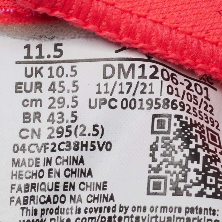 Pre Owned Air Jordans Jordan 1 FlyEase Bio Hack Size 45.5 Multicolor Nubuck Leather Low Top Sneakers