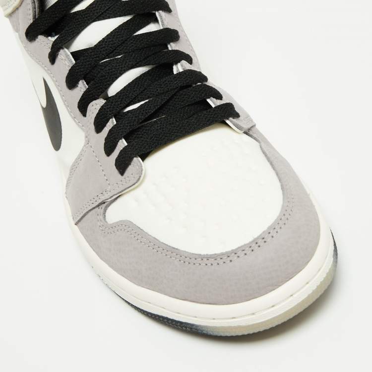 Pre Owned Jordan 1 Multicolor Nubuck And Fabric  High Element Gore-Tex Light Bone Sneakers Size 44