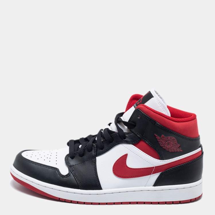 Air Jordan Black/Red Air Jordan 1 Mid Sneakers Size 46 Air Jordans | TLC