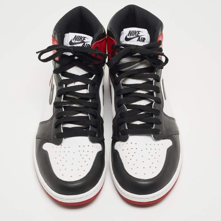 Pre Owned Jordan Multicolor Leather Jordan 1 Retro High Top Sneakers Size 47.5