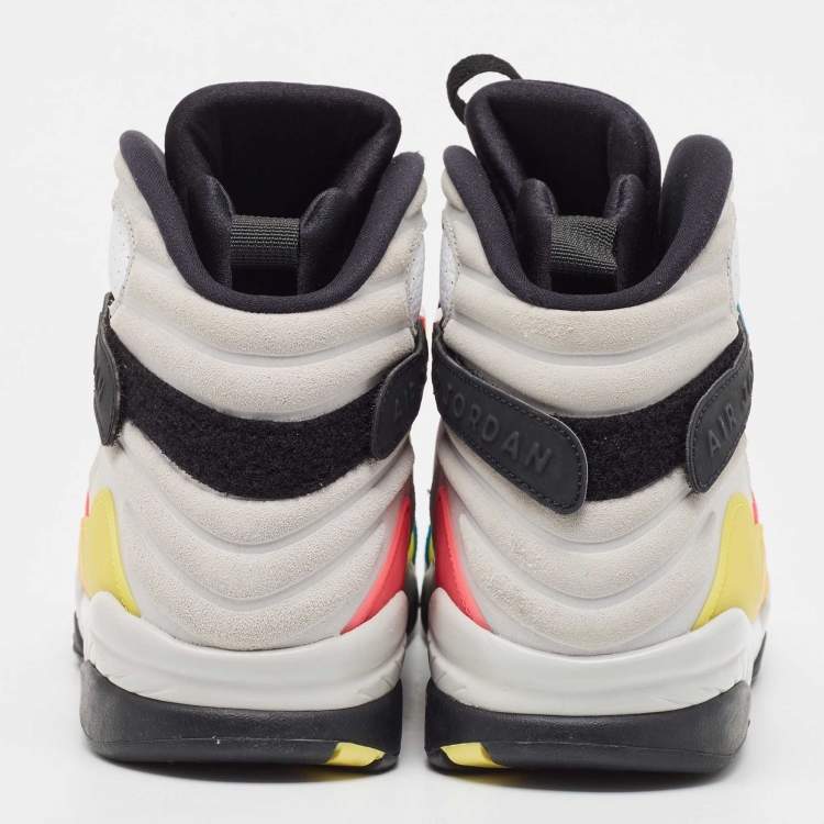 Pre Owned Air Jordans Multicolor Leather Jordan 8 SP Retro SE Sneakers Size 47.5