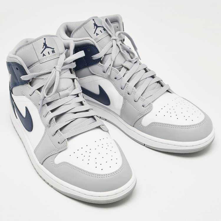 مملوكة مسبقًا Air Jordans Multicolor Leather Air Jordan 1 High Top Sneakers Size 46