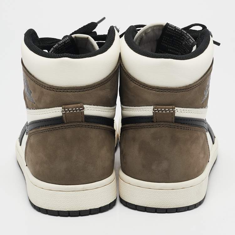 Pre Owned Air Jordans Tricolor Leather Jordan 1 Retro High OG Sneakers Size 41