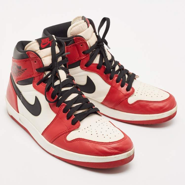 Pre Owned Air Jordans Multicolor Leather Jordan 1.5 Retro Chicago Sneakers Size 44