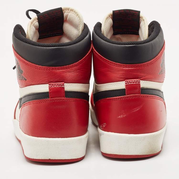 Pre Owned Air Jordans Multicolor Leather Jordan 1.5 Retro Chicago Sneakers Size 44