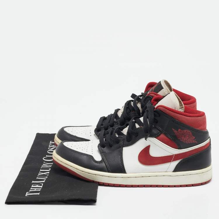Pre Owned Air Jordans Multicolor Leather Air Jordan 1 High Top Sneakers Size 41