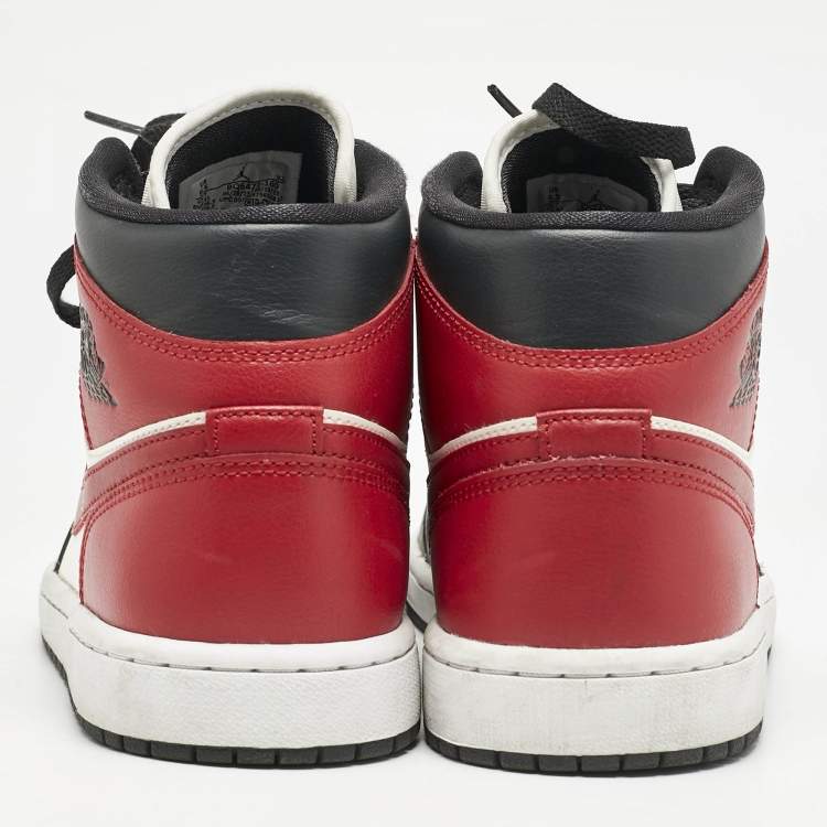 Pre Owned Air Jordans Multicolor Leather Air Jordan 1 High Top Sneakers Size 41
