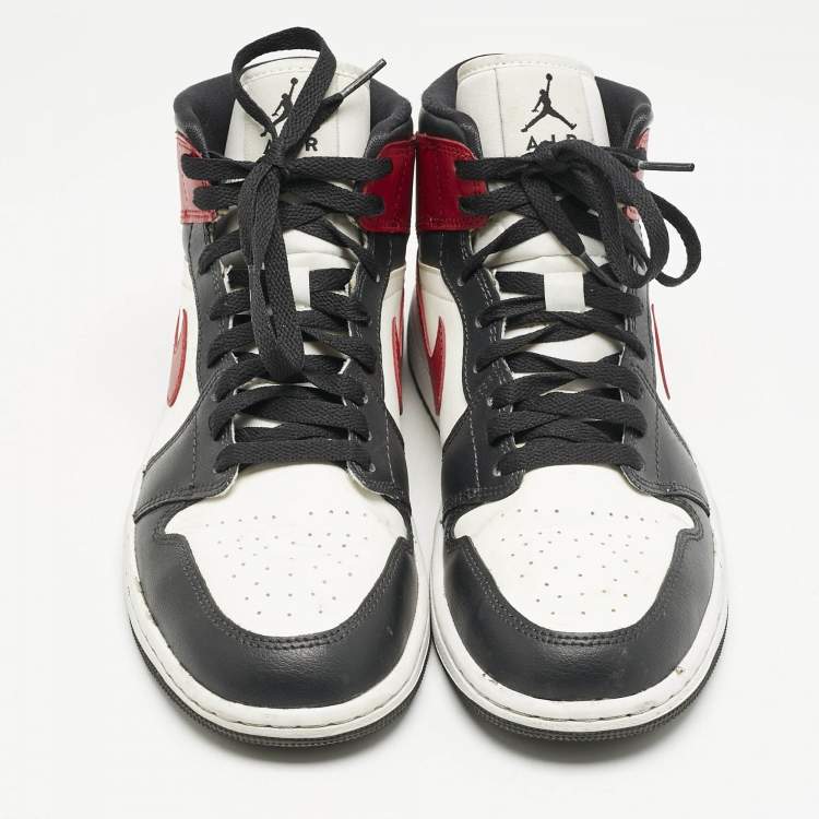 Pre Owned Air Jordans Multicolor Leather Air Jordan 1 High Top Sneakers Size 41