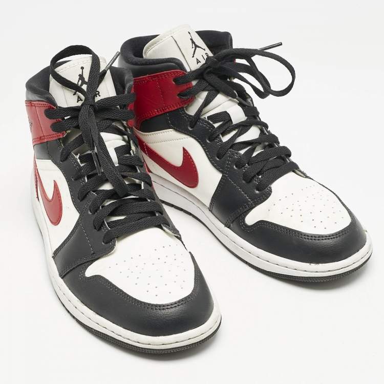 Pre Owned Air Jordans Multicolor Leather Air Jordan 1 High Top Sneakers Size 41