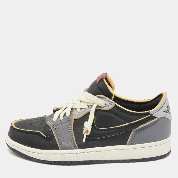 Pre Owned Air Jordans Multicolor Leather Jordan 1 Low OG Bleached Coral Sneakers Size 40