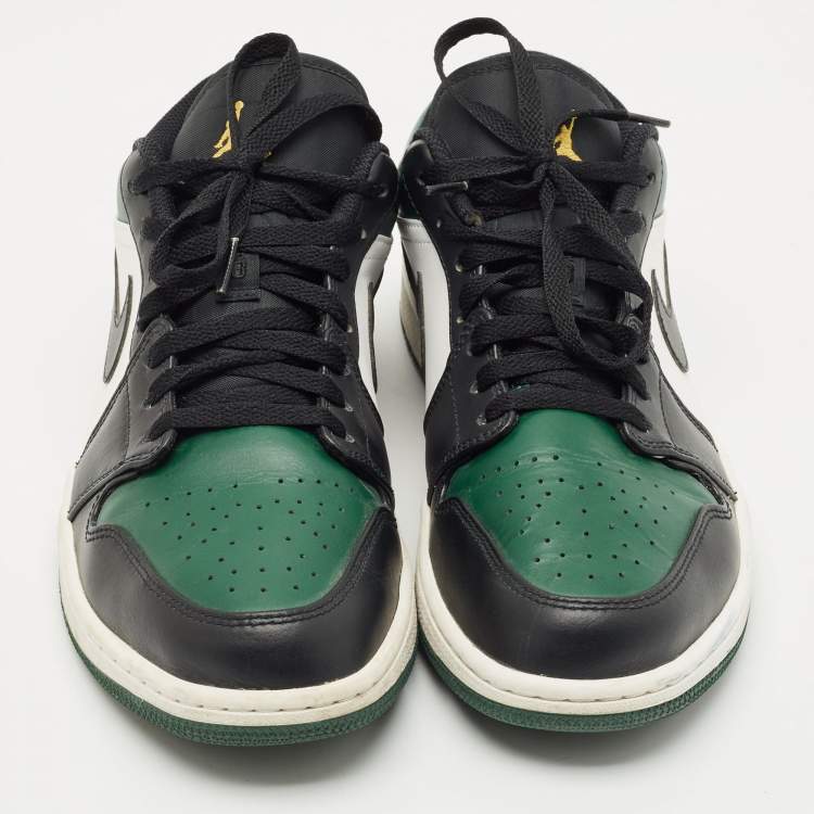 Pre Owned Air Jordans Multicolor Leather Jordan 1 Low Sneakers Size 45