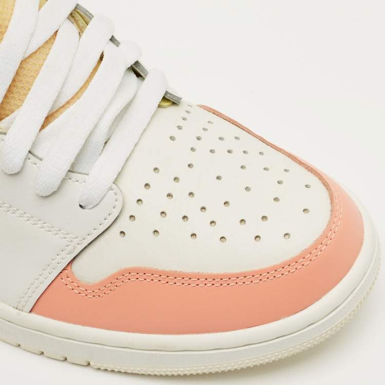 Pre Owned Air Jordans Multicolor Leather and Mesh Jordan 1 High Zoom Air CMFT To My First Coach Sneakers Size 42.5