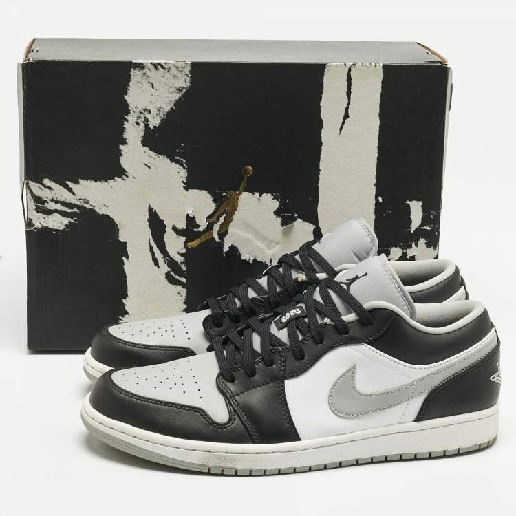 Pre Owned Air Jordans Multicolor Leather Jordan 1 Low Shadow Sneakers Size 45.5