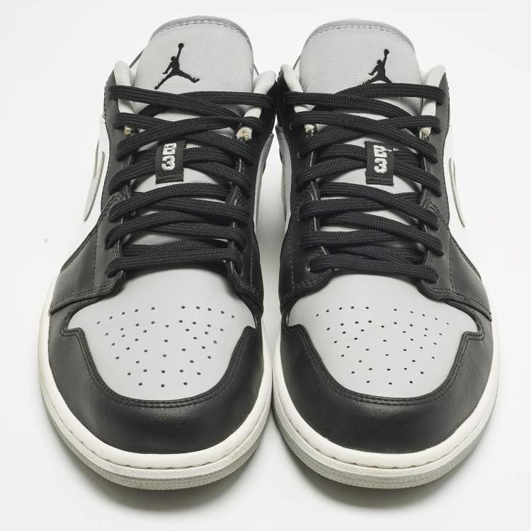 Pre Owned Air Jordans Multicolor Leather Jordan 1 Low Shadow Sneakers Size 45.5