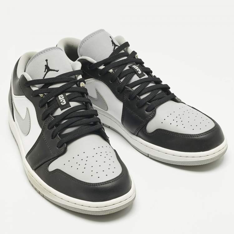 Pre Owned Air Jordans Multicolor Leather Jordan 1 Low Shadow Sneakers Size 45.5