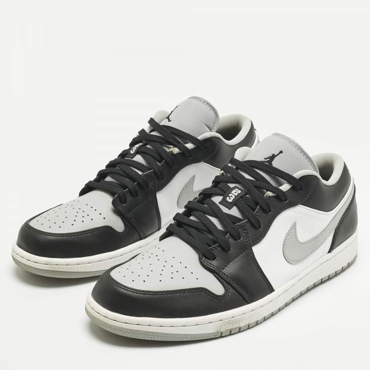 Pre Owned Air Jordans Multicolor Leather Jordan 1 Low Shadow Sneakers Size 45.5