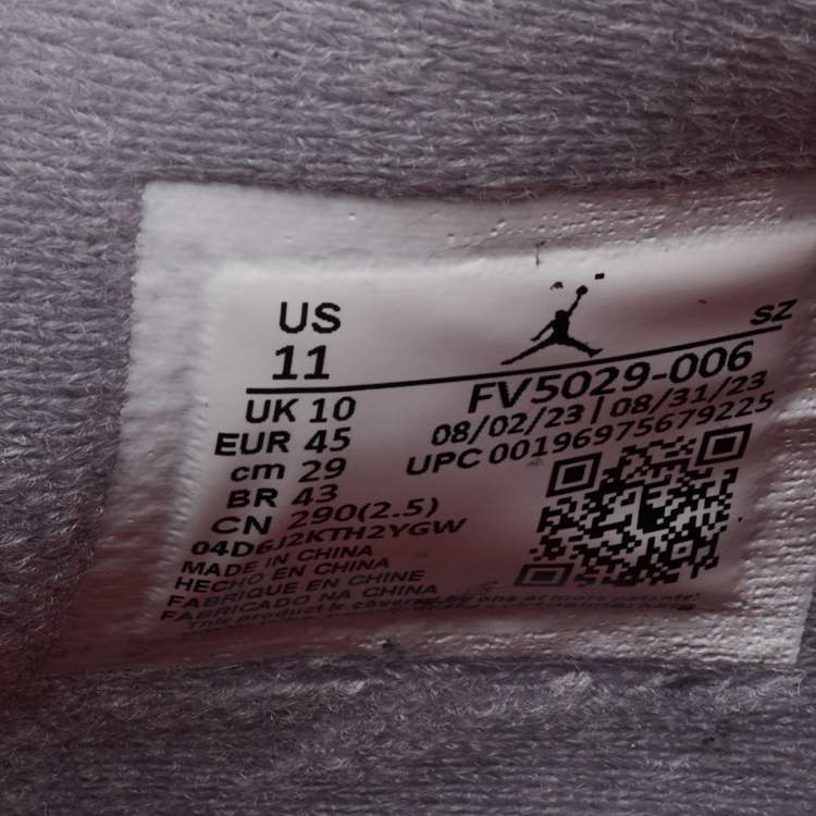 Pre Owned Air Jordans Black Leather Jordan 4 Retro Bred Reimagined Sneakers Size 45