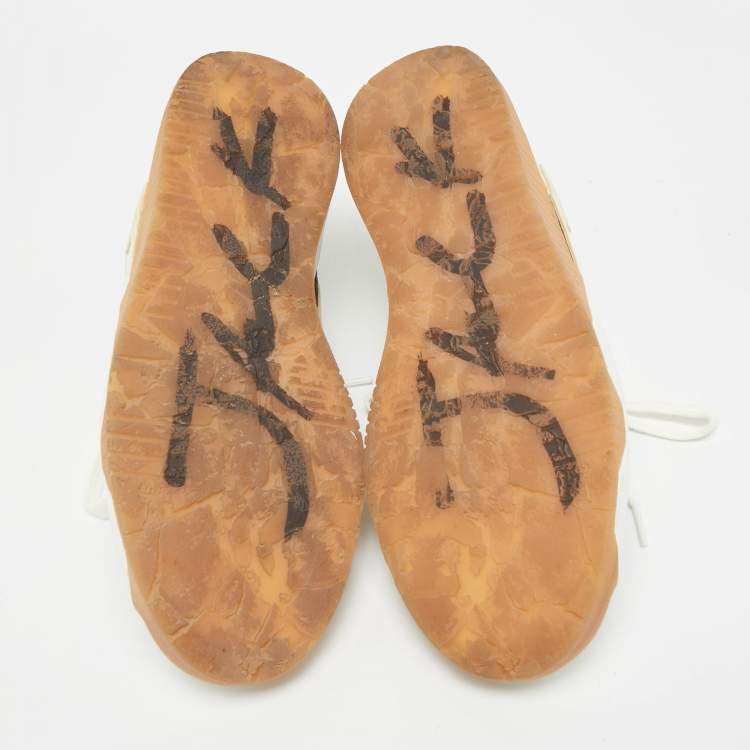 Pre Owned Air Jordans Multicolor Canvas and Leather Jordan Jumpman Jack TR Travis Scott Sail Sneakers Size 44.5