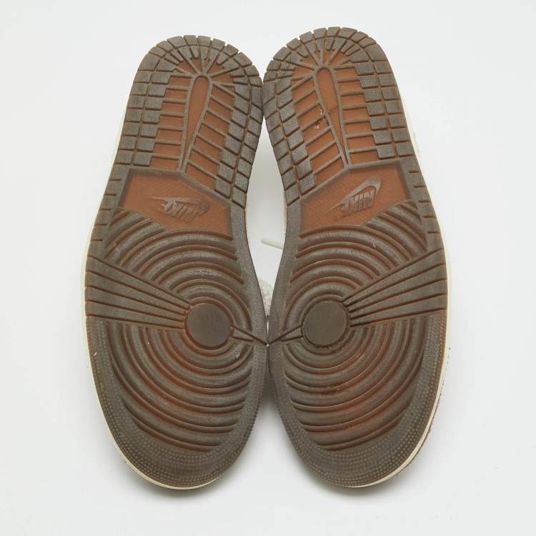 Pre Owned Air Jordans Multicolor Suede Jordan 1 Retro Low OG Year of the Rabbit Sneakers Size 44.5