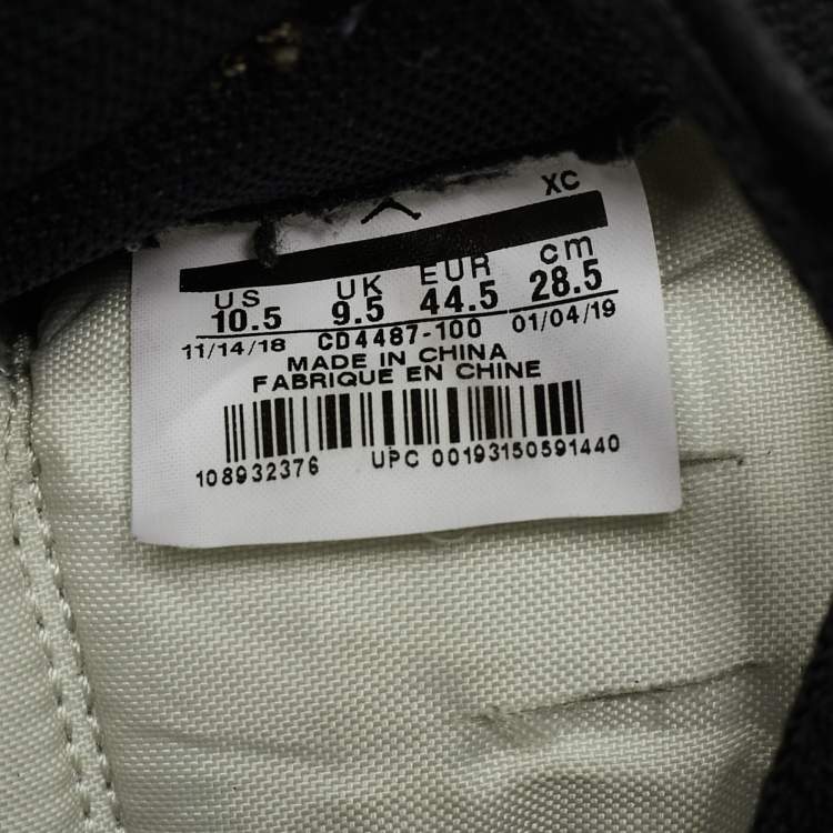 Pre Owned Air Jordans Multicolor Nubuck and Leather Jordan 1 Retro High OG SP Travis Scott Mocha Sneakers Size 44.5