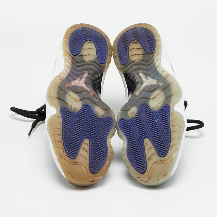 Pre Owned Air Jordans 11 Retro 'Space Jam' Size 43 Black Leather, Mesh and Patent Leather High Top Sneakers