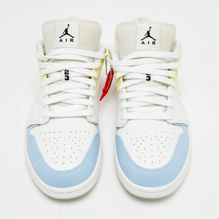 Pre Owned Air Jordans Jordan 1 To My First Coach Size 45.5 Multicolor Leather Low Top Sneakers