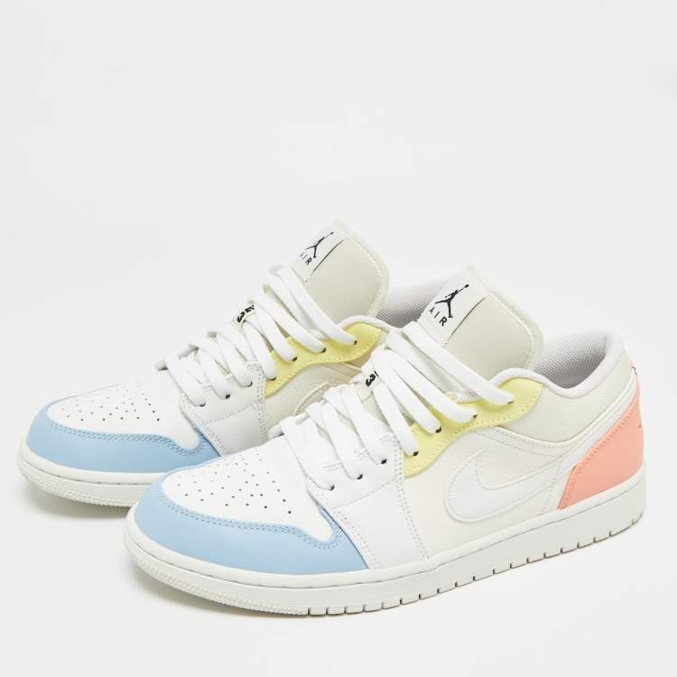 Pre Owned Air Jordans Jordan 1 To My First Coach Size 45.5 Multicolor Leather Low Top Sneakers