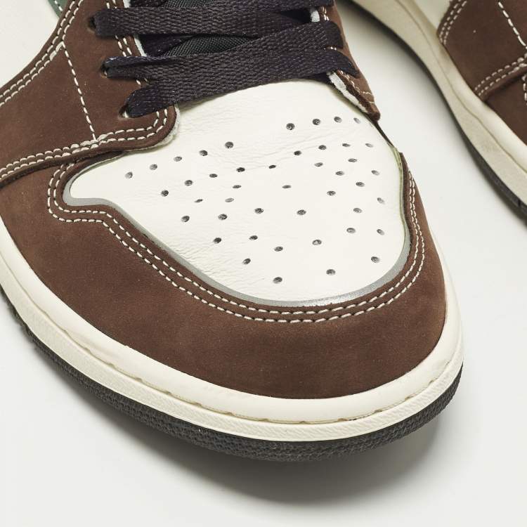 مملوكة مسبقًا Air Jordans Jordan 1 Retro OG Hand Crafted Size 45.5 Multicolor Nubuck and Leather High Top Sneakers