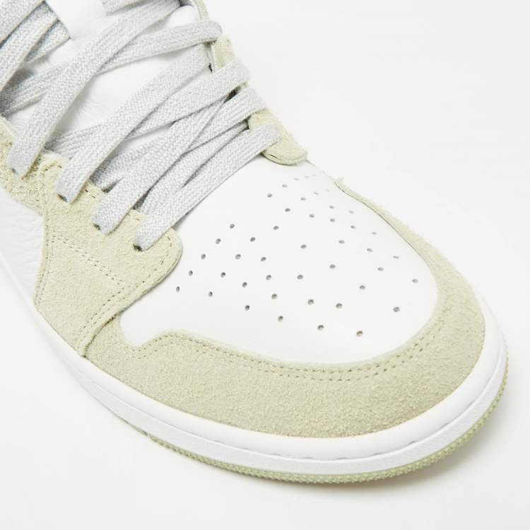 Pre Owned Air Jordans Jordan 1 Size 44.5 Multicolor Leather and Suede High Top Sneakers