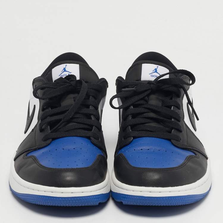 Pre Owned Air Jordans Jordan 1 Retro Golf Royal Toe Size 46 Multicolor Leather Low Top Sneakers