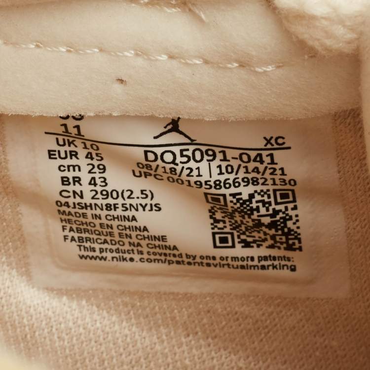 Pre Owned Air Jordans Jordan 1 Zoom Air CMFT Celestine Blue Size 45 Multicolor Nubuck and Leather High Top Sneakers