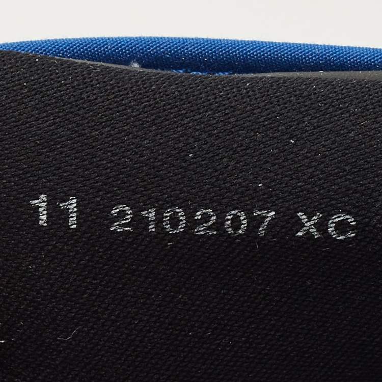 Pre Owned Air Jordans Jordan 1 Retro AJKO Storm Blue Size 45 Multicolor Canvas and Leather High Top Sneakers