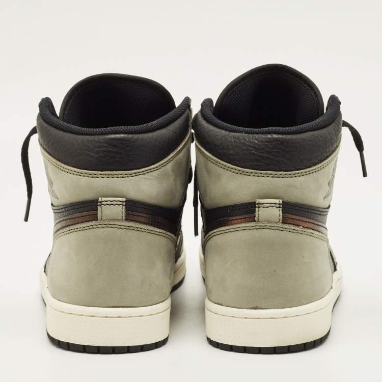Pre Owned Air Jordans Jordan 1 Retro Light Army Rust Shadow Patina Size 45 Multicolor Leather High Top Sneakers