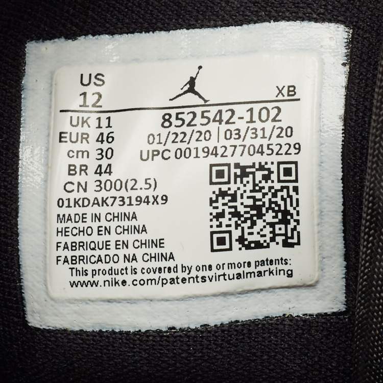 Pre Owned Air Jordans Jordan 1 SE Royal Black Toe Size 46 Multicolor Leather and Suede Mid Top Sneakers