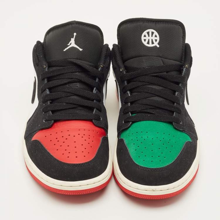 مملوكة مسبقًا Air Jordans Jordan 1 Size 42.5 Multicolor Nubuck and Leather Low Top Sneakers