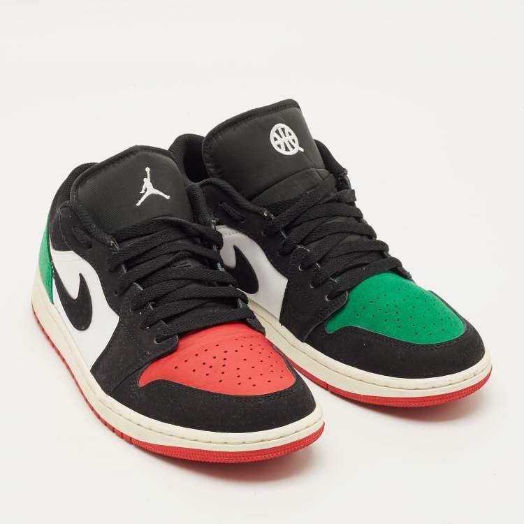 مملوكة مسبقًا Air Jordans Jordan 1 Size 42.5 Multicolor Nubuck and Leather Low Top Sneakers