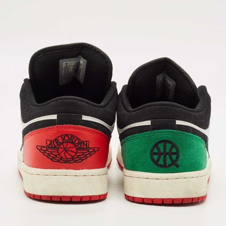 مملوكة مسبقًا Air Jordans Jordan 1 Size 42.5 Multicolor Nubuck and Leather Low Top Sneakers