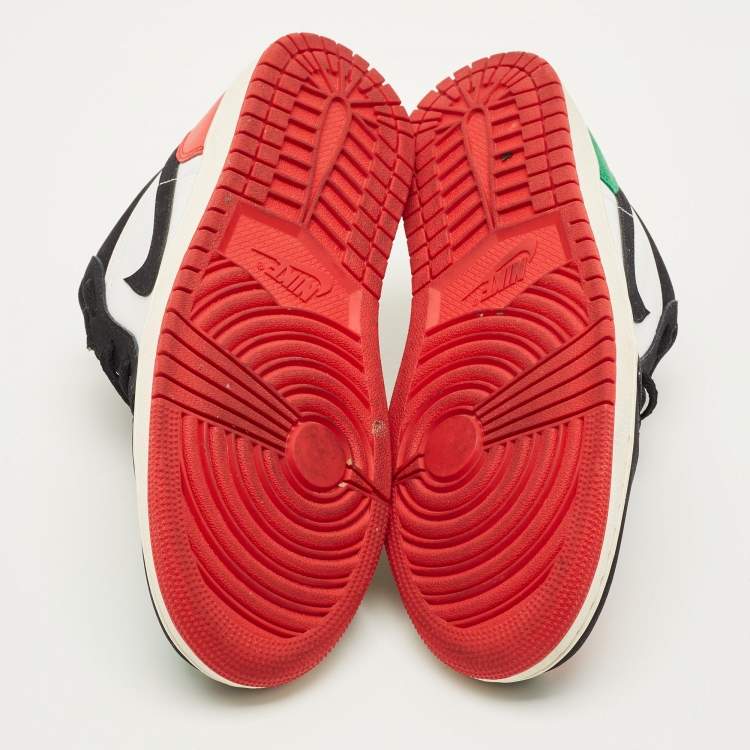 مملوكة مسبقًا Air Jordans Jordan 1 Size 42.5 Multicolor Nubuck and Leather Low Top Sneakers