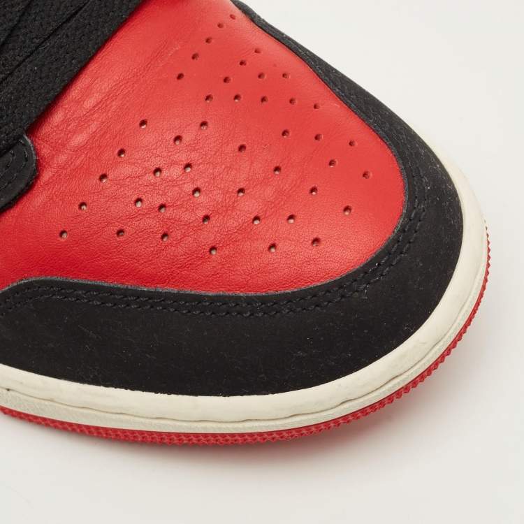 مملوكة مسبقًا Air Jordans Jordan 1 Size 42.5 Multicolor Nubuck and Leather Low Top Sneakers