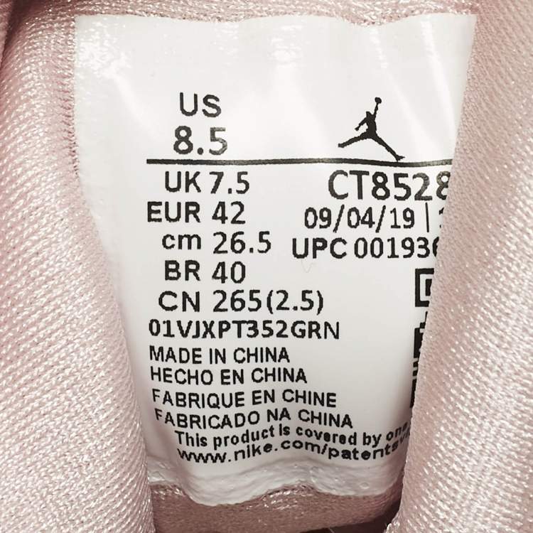 Pre Owned Air Jordans Jordan 7 Retro Neutral Grey Size 42 Grey Calf Hair High Top Sneakers