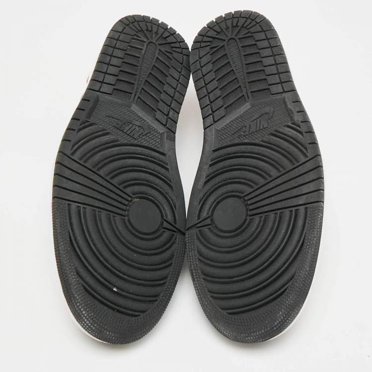 Pre Owned Air Jordans 1 Low OG Bleached Coral Size 47 Pink/Black Suede and Leather Low Top Sneakers