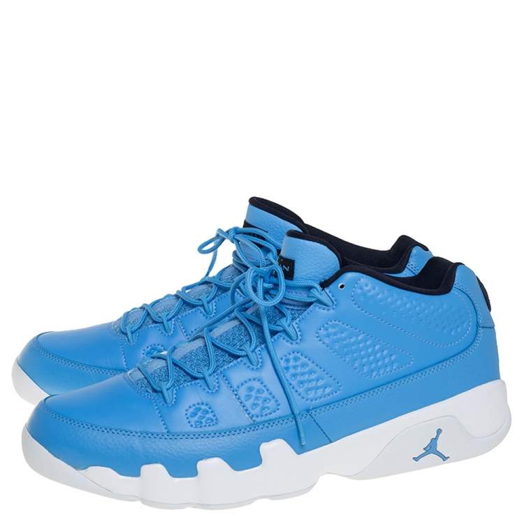 Pre Owned Air Jordan 9 Retro Low University Blue Pantone Sneakers Size 47.5
