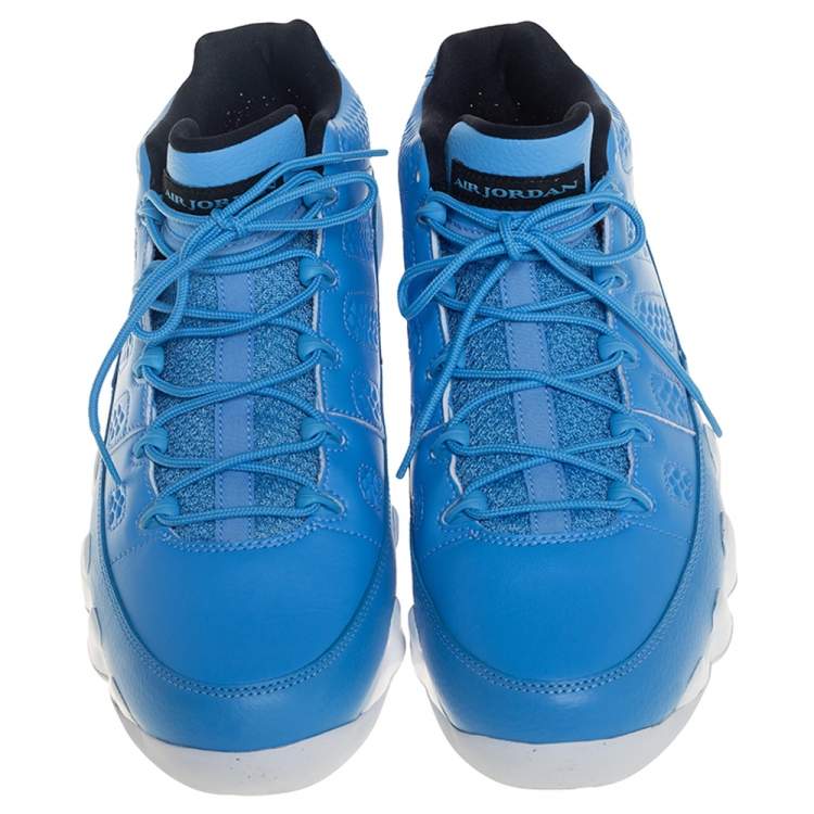 Pre Owned Air Jordan 9 Retro Low University Blue Pantone Sneakers Size 47.5