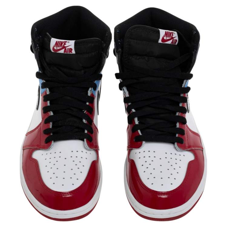 Pre Owned Air Jordan Multicolor Leather Air Jordan 1 Retro High OG  Fearless Sneakers Size 45