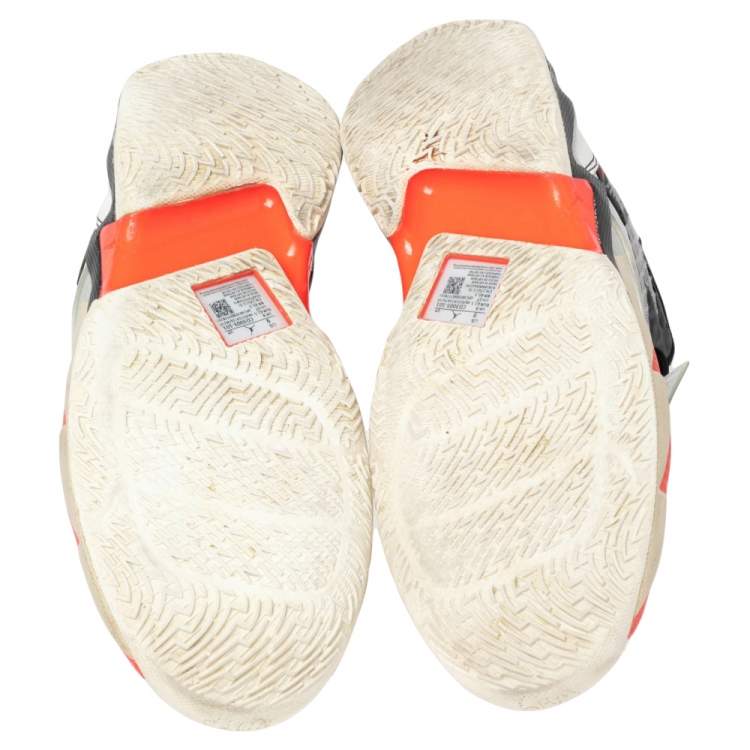 Pre Owned Jordan White Leather and Mesh Why Not? Zer0.3 "Unite" Low Top Sneakers Size 42.5