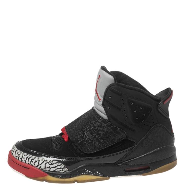 dramatisch Boos worden tweedehands Air Jordan Black Suede And Leather Son of Mars Cement High Top Sneakers  Size 39 Air Jordans | TLC
