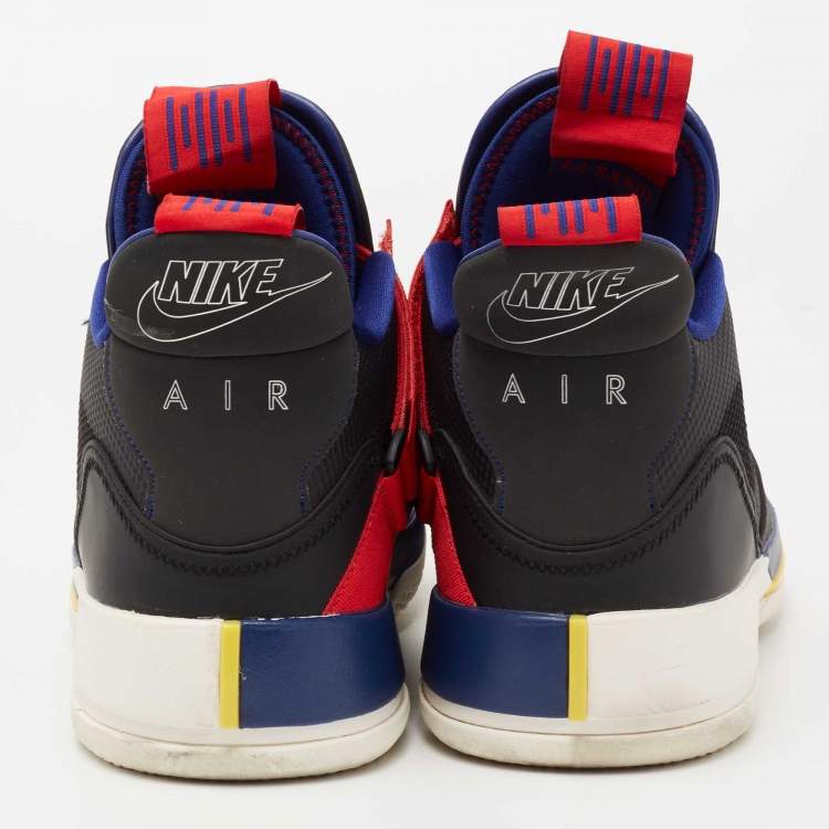 مملوكة مسبقًا Air Jordans Multicolor Mesh And Leather Tech Pack Sneakers Size 45